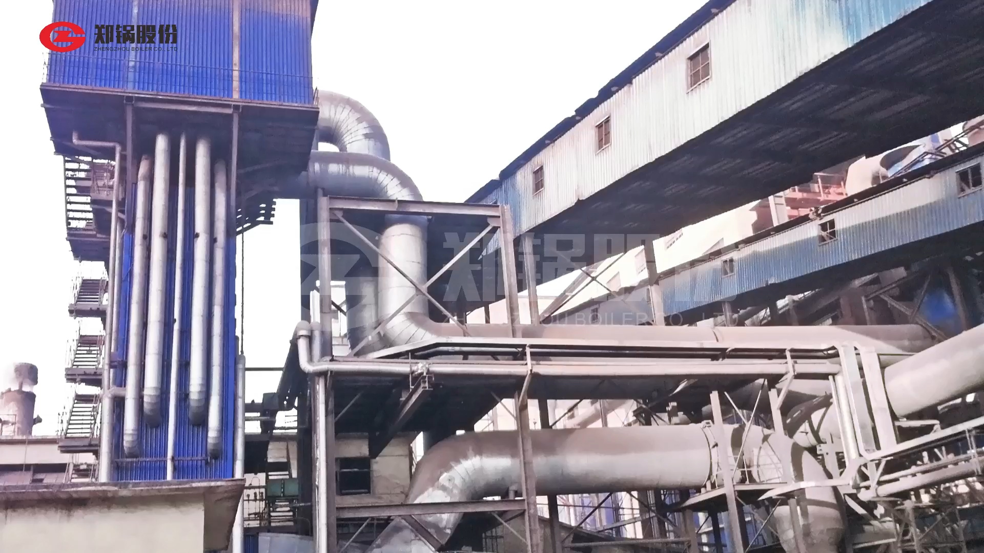 尊龙集团烧结机余热接纳锅炉
