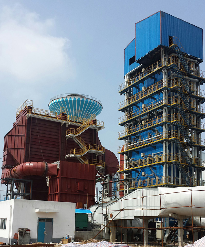 尊龙集团25吨/小时碳素回转窑余热锅炉项目图片